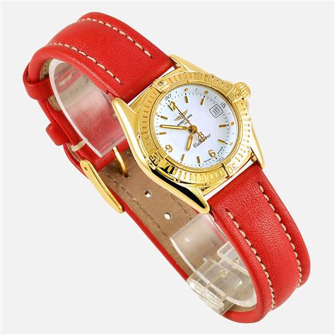 yellow gold breitling women's watches|Breitling pre owned.